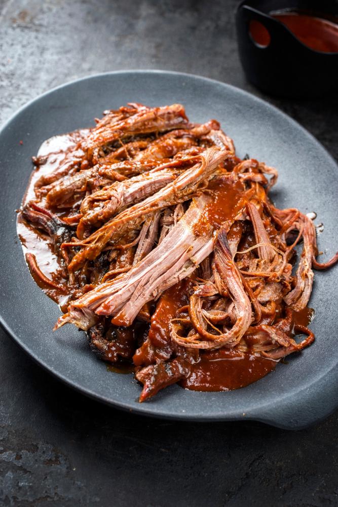 [1249] Effiloché de porc BBQ (1 portion)