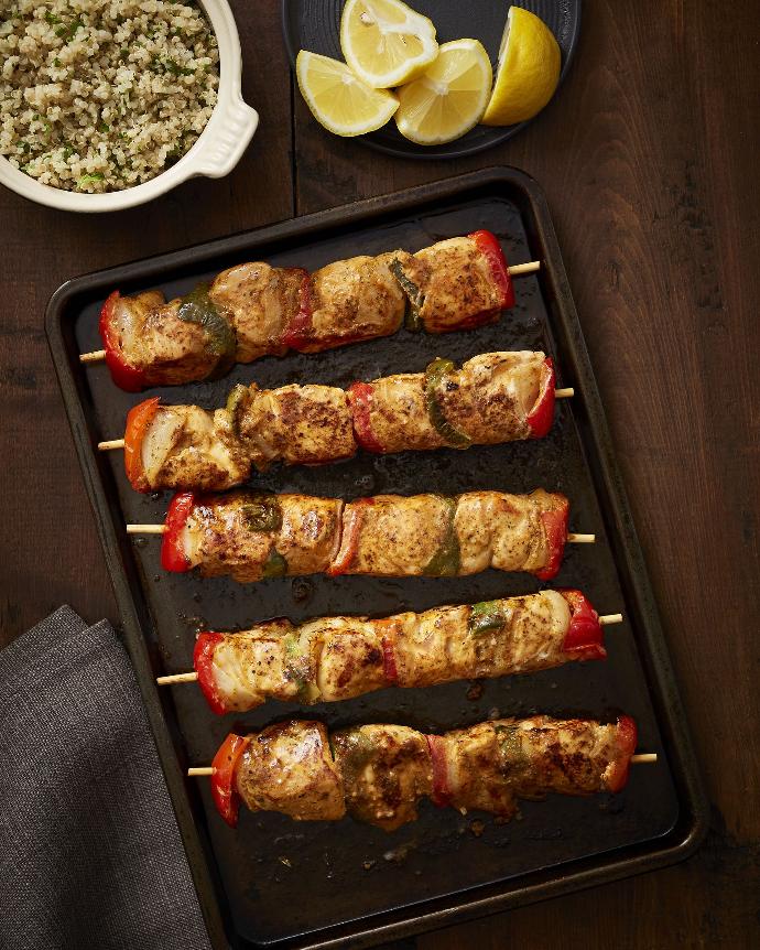 [1220] Brochette de poulet de grain du Québec mariné (1 portion)