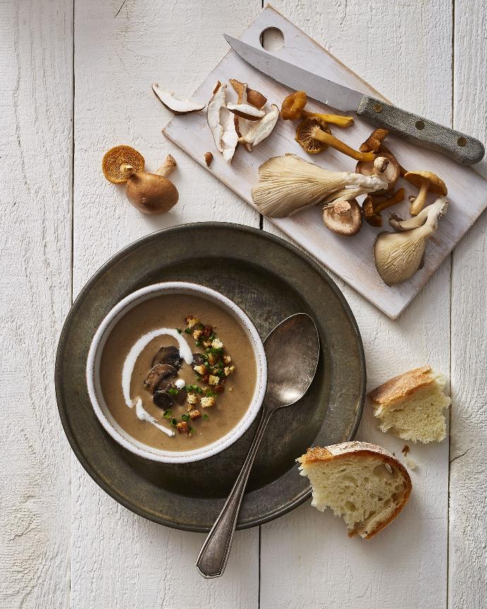 [1267] Cream of wild mushrooms soup (1 portion)