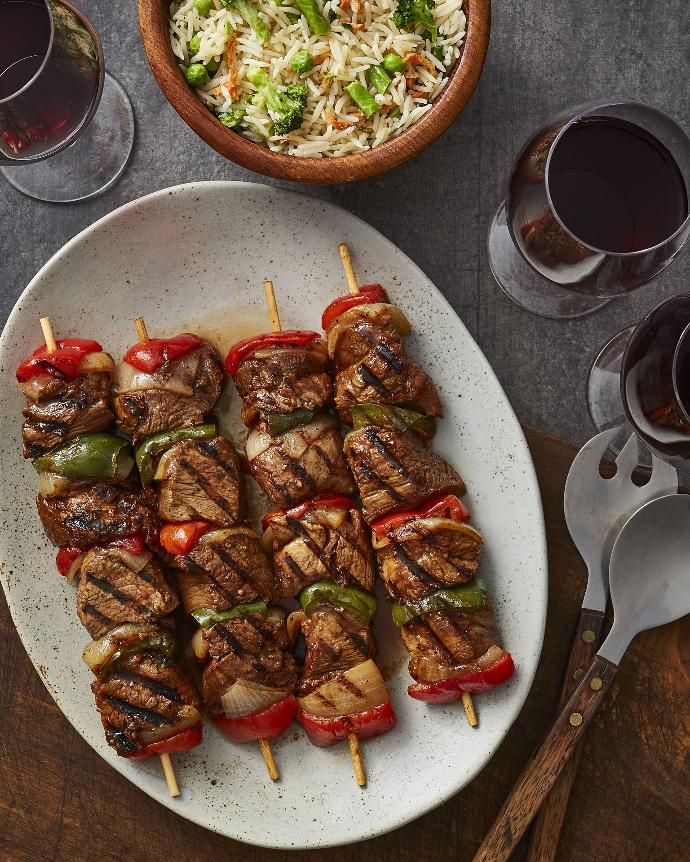 [1222] Brochette de filet mignon de boeuf AAA mariné (1 portion)