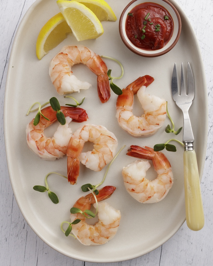 [1126] 16/20 Cooked cocktail shrimps (black tiger) (1 packet of 10 units)