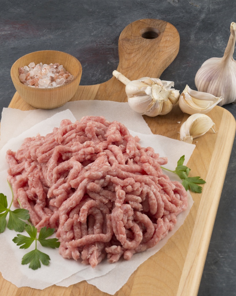 [1051] Lean organic ground veal from Quebec (1 portion)