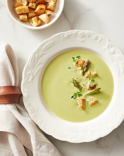 Velouté d'asperges du Québec