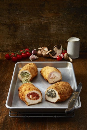 Assortiment de poulets farcis au choix