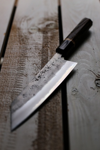 [TNKN170BUCN] Couteau Tanaka Ao - Bunka 170mm (corne de buffle)