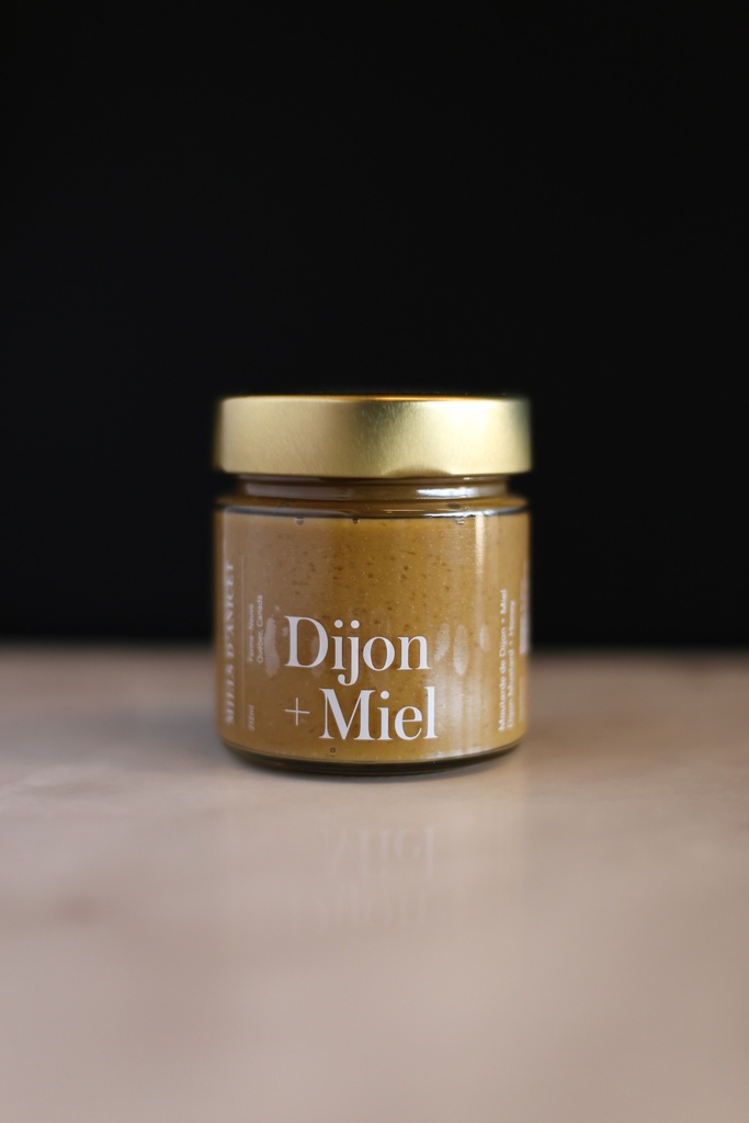 Moutarde Dijon &amp; miel (certifiée biologique) - Miels d'Anicet